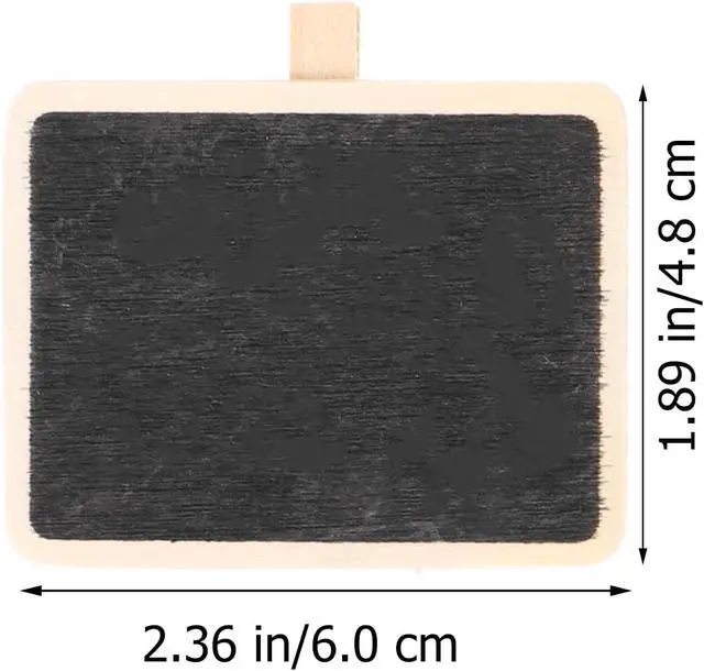 Alt view image 2 of 7 - Healifty Mini Chalkboard Signs with Clips: 10 Pack Small Wooden Blackboard Labels for Food Display, Buffet Table Party Decorations, Wedding Vendor Price Tags & Name Cards