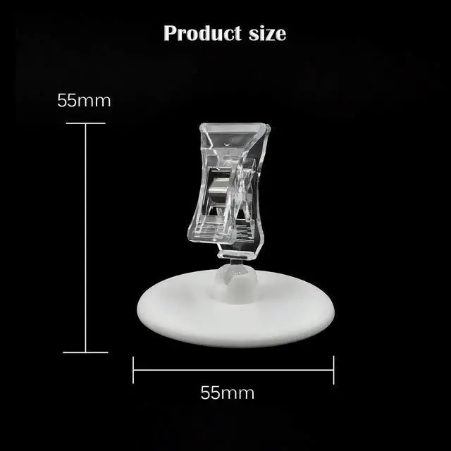 Alt view image 2 of 7 - eZAKKA 10Pcs Sign Clips Rotatable Place Card Name Cards Merchandise Display