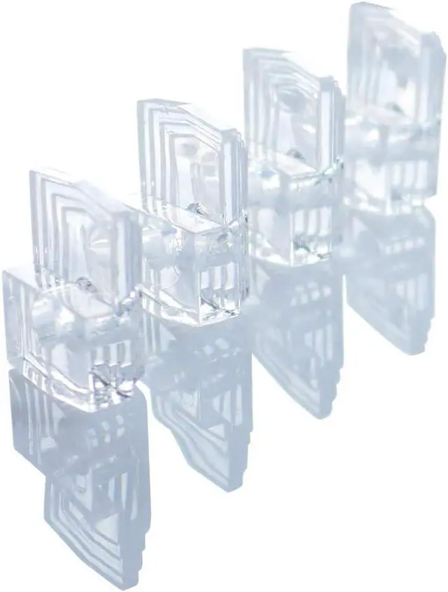 Alt view image 3 of 3 - DGQ 40 Set Mirror Holder Clips 1/8" Glass Retainer Clip with Screw & Anchor