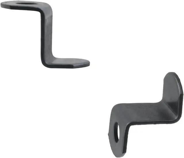 Alt view image 3 of 7 - 40pcs 1/2" Depth Flat Offset Canvas Clips, Black