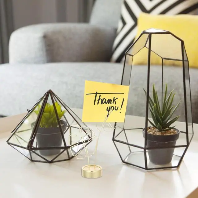 Alt view image 7 of 7 - NUOBESTY Gold Card Clip Holder Turtle Leaf Shapes Photo Display Stand Memo Note Message Cards Display Pick Stand for Home Party