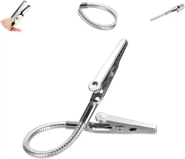 Alt view image 4 of 5 - 10-Pack Double-Headed Alligator Clip Bendable Flexible Holders