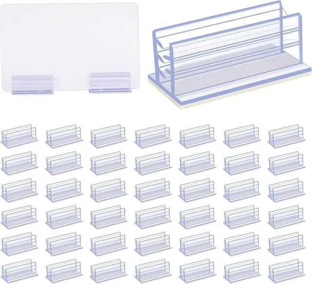 Main image of 100 Pcs Self Adhesive Sneeze Guard Holder Acrylic Bracket