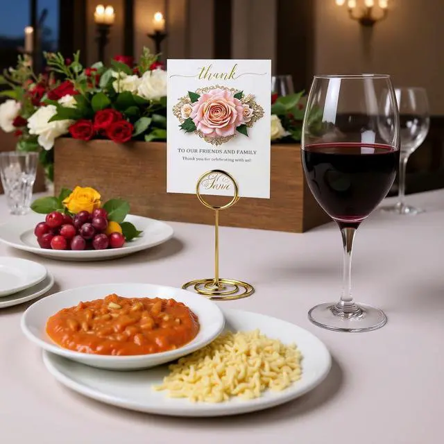 Alt view image 2 of 7 - Gold Table Number Holder Card Place Card Holder, 20 PCS