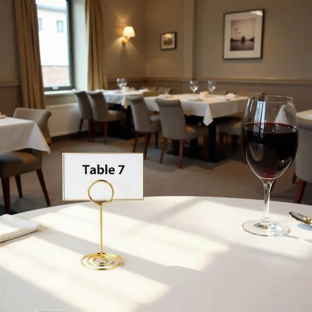 Alt view image 7 of 7 - Gold Table Number Holder Card Place Card Holder, 20 PCS