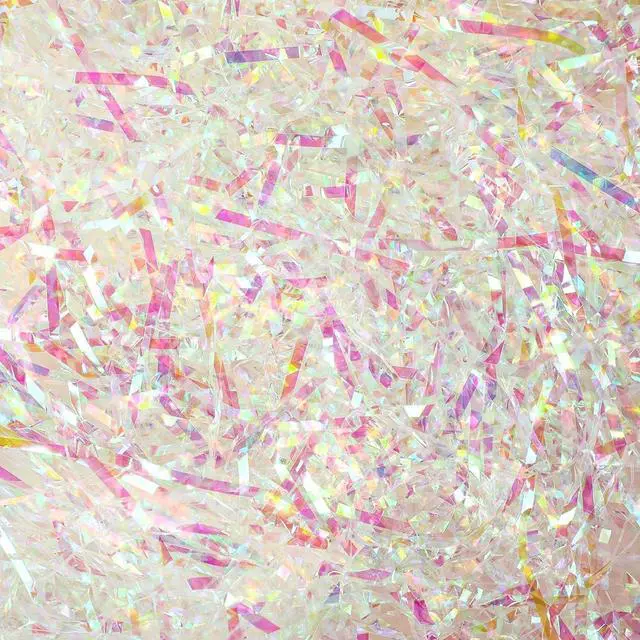 Main image of Jansun 7 Oz Iridescent Crinkle Grass Sparkly Shredded Paper Filler