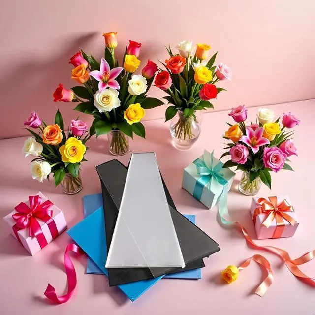 Alt view image 7 of 7 - Mozff 100 Pcs Transparent Plastic Flower Bouquet Bag Sleeve Transparent Cellophane Bags Rose Packaging Bags Wrap Cellophane Bags for Valentine's Day, Gift Wrap Cellophane Bags