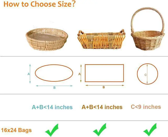 Alt view image 3 of 7 - Morepack Shrink Wrap Bags for Gift Baskets 16x24 Inches10 Pcs