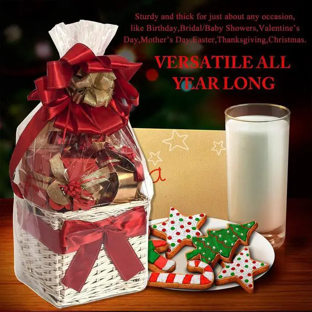 Alt view image 5 of 7 - Morepack Shrink Wrap Bags for Gift Baskets 16x24 Inches10 Pcs
