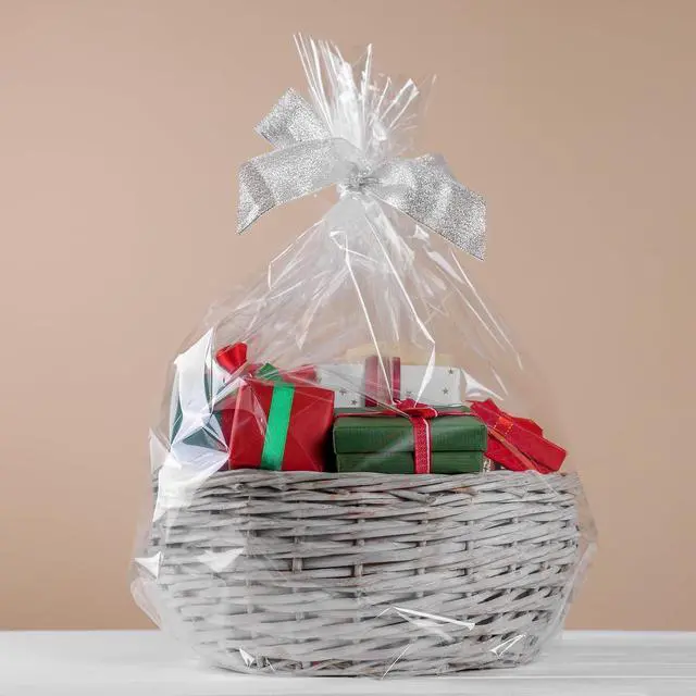 Alt view image 4 of 7 - Morepack Shrink Wrap Bags for Gift Baskets 16x24 Inches10 Pcs
