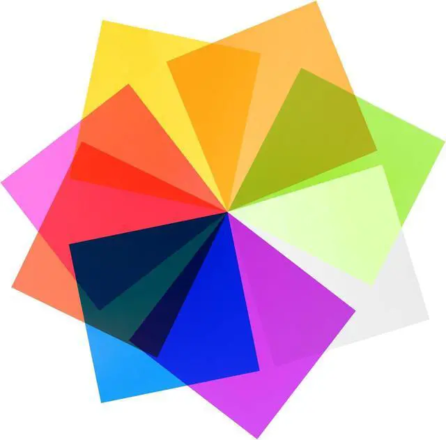 Alt view image 7 of 7 - woric 160PCS Colored Cellophane Sheets 7.8 x 7.8 Colored Cellophane Wrap
