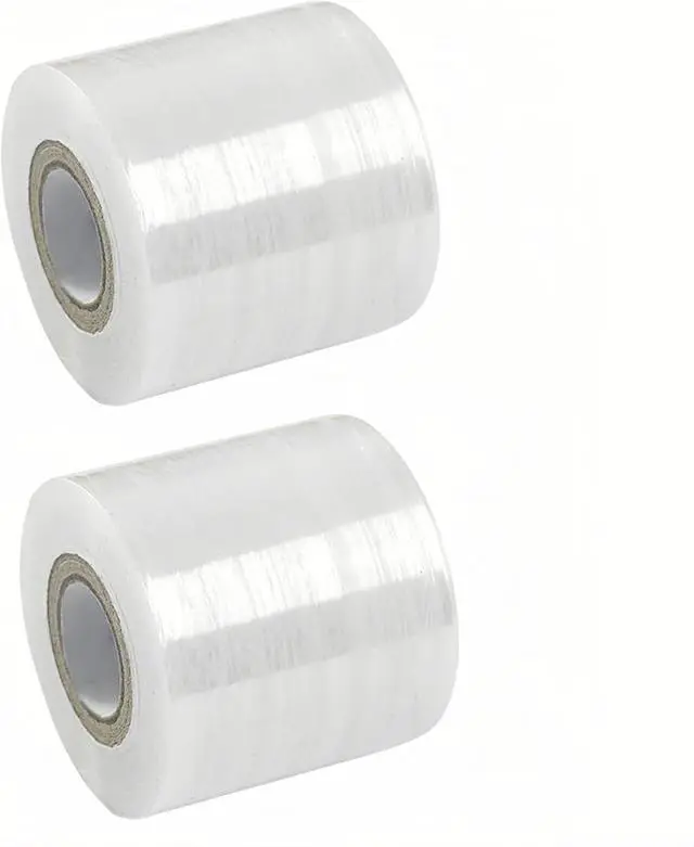 Main image of Stretch Wrap Mini Roll, Clear Heavy Plastic Unheated Shrink Wrap Roll 1.96in*1300ft for Office for Packaging Bounding Storing Pallet Bottles cans