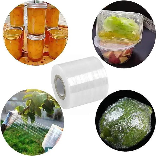 Alt view image 7 of 7 - Stretch Wrap Mini Roll, Clear Heavy Plastic Unheated Shrink Wrap Roll 1.96in*1300ft for Office for Packaging Bounding Storing Pallet Bottles cans