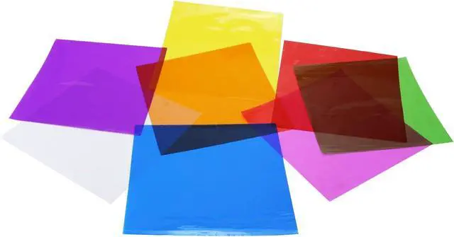 Alt view image 2 of 6 - KUMGROT Cellophane Wrap, Colored Cellophane Sheets 6.1 x 6.1 In, 80 Pcs
