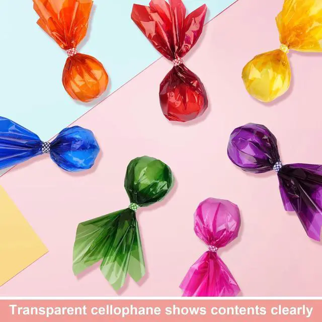 Alt view image 7 of 7 - PEASUG 120 Pcs Colored Cellophane Sheets for Crafts 7.5 x 7.5 Inches
