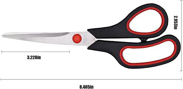 Alt view image 2 of 7 - Scissors, Multipurpose office Scissors,8.5 Inch Ultra Sharp Shears, Comfort-Grip Handles Household scissorsSturdy Sharp Craft Supplies - Pack of 5, Right/Left Hande