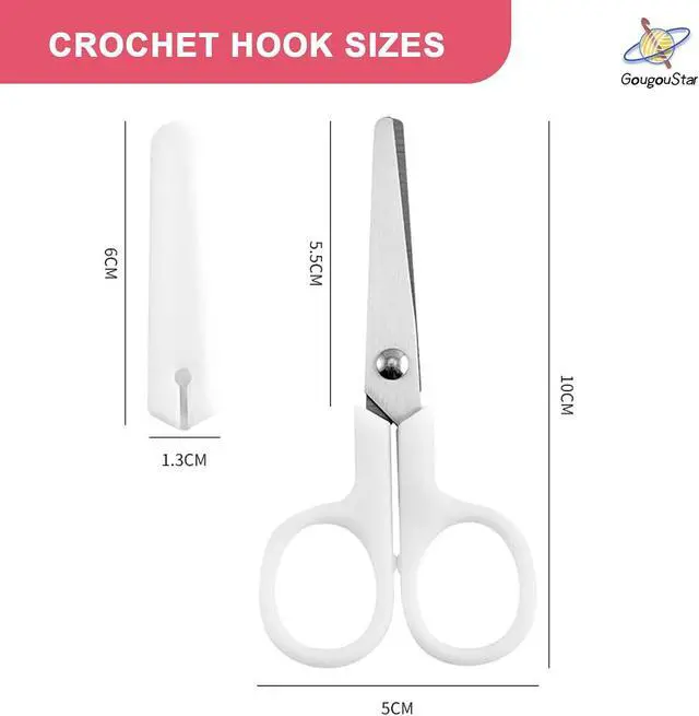 Alt view image 3 of 6 - Small Safety Scissors with White Cover, Perfect for Kids & Students, Blunt Tip Cutting Tools for Multipurpose, Office, Home, School, Cut Craft Supplies, 1-Pack