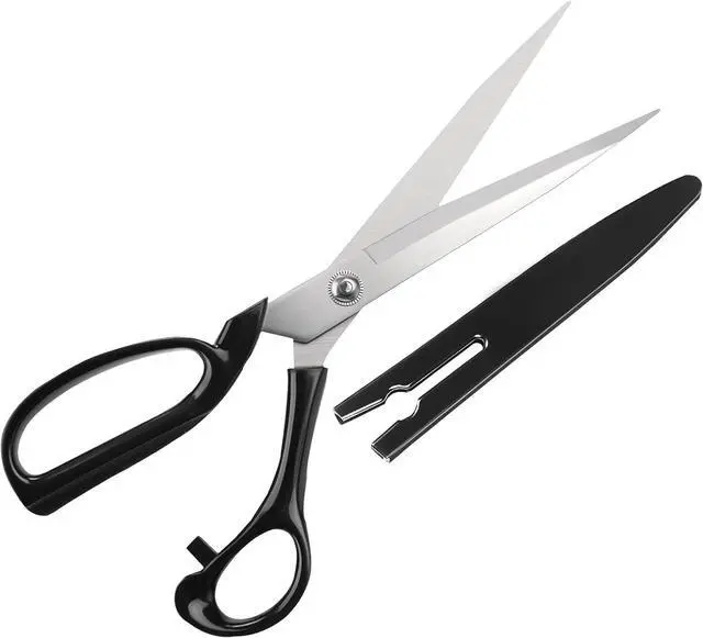Main image of 10Inch fabric scissors with protective cover,for Tailor Office Home