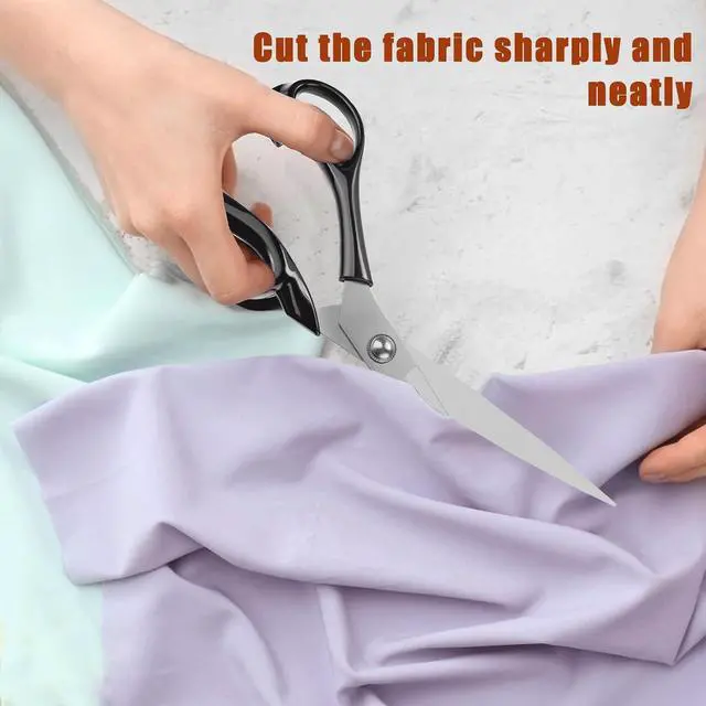 Alt view image 2 of 6 - 10Inch fabric scissors with protective cover,for Tailor Office Home