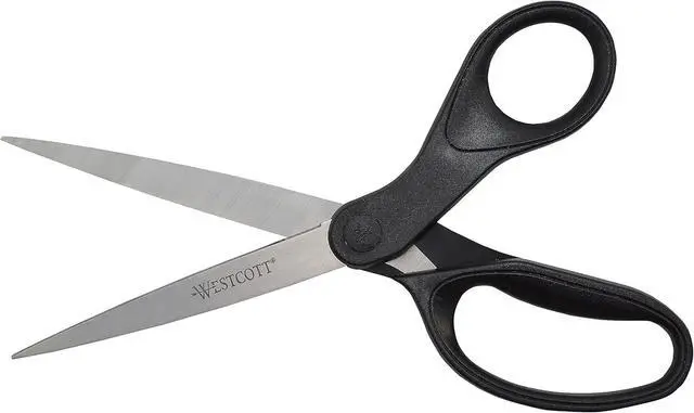 Alt view image 3 of 6 - Westcott 16451 8-Inch KleenEarth Recycled Scissors For Office and Home, Black