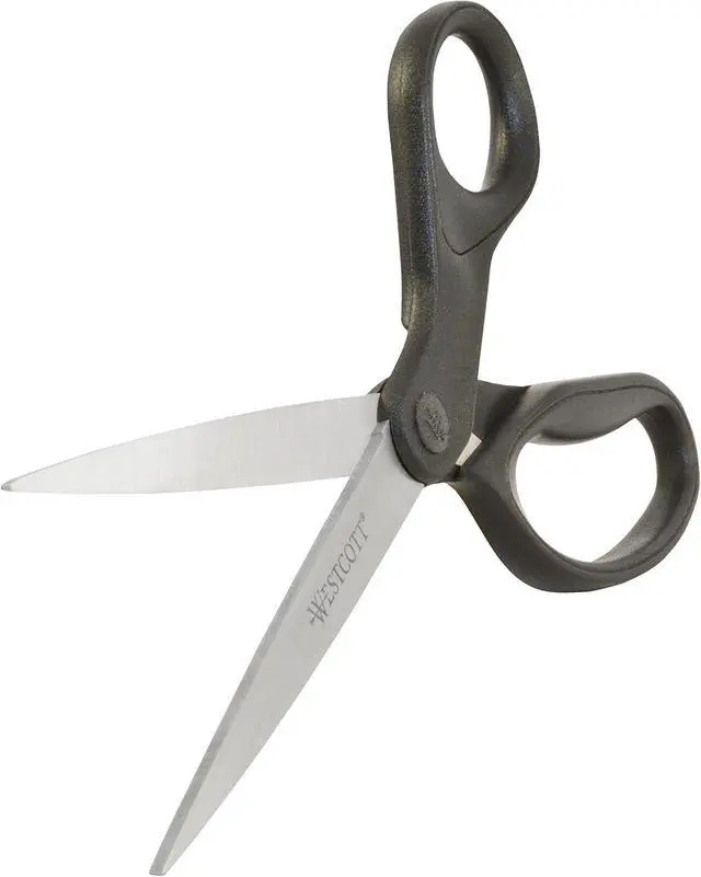 Alt view image 4 of 6 - Westcott 16451 8-Inch KleenEarth Recycled Scissors For Office and Home, Black