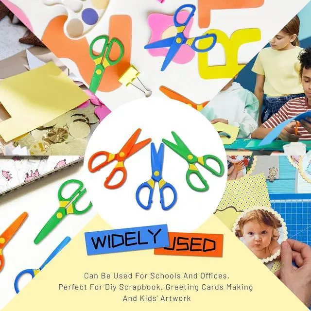 Alt view image 6 of 6 - JIALEEY Plastic Child-Safe Scissor Set, Toddlers Training Scissors, Pre-School Training Scissors and Children Art Supplies3pcs