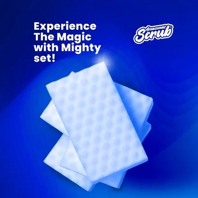Alt view image 5 of 7 - 18Pack Magic Sponge Eraser Cleaner HighDensity Melamine Cleaning Pads for Kitchen, Bathroom, Walls, Floors & Shoes HeavyDuty, ChemicalFree Scouring Sponges