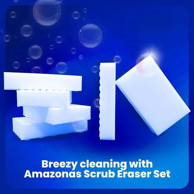Alt view image 7 of 7 - 18Pack Magic Sponge Eraser Cleaner HighDensity Melamine Cleaning Pads for Kitchen, Bathroom, Walls, Floors & Shoes HeavyDuty, ChemicalFree Scouring Sponges
