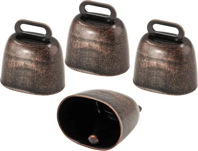 Main image of Litoexpe 4Pcs Red Bronze Mini Cow Bells