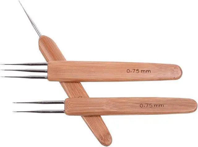 Alt view image 7 of 7 - 3 Pcs/Set Dreadlock Crochet Hook for Hair Dreadlock Needle Tool for Braid Craft Dread Locks Crochet Needles 0.75mm (1 Hook 2 Hooks 3 Hooks)