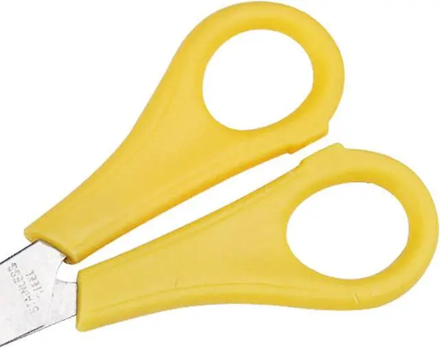 Alt view image 5 of 7 - 4 Sets of Children's Safety Scissors,Round Headed Plastic Scissors,Kindergarten Baby Handmade Scissors,Small Class art Enlightenment Training,Scissors