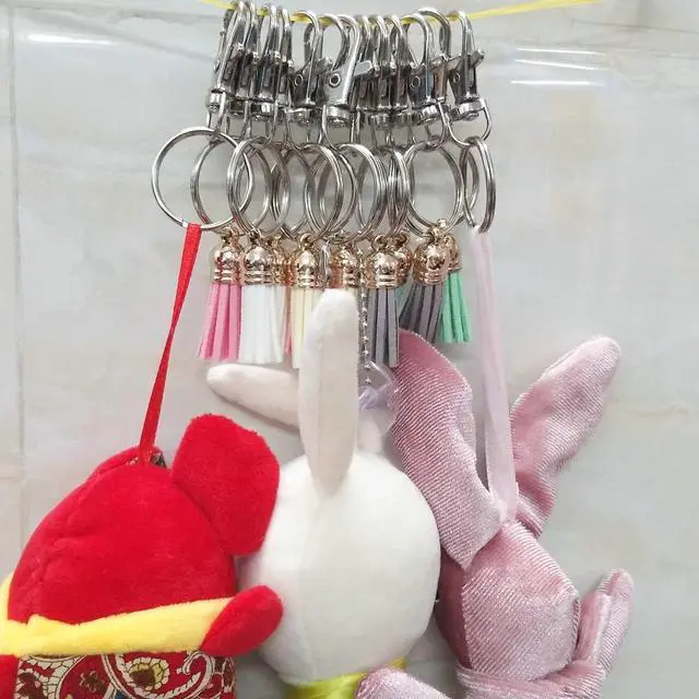 Alt view image 5 of 7 - 60 Pcs Premium Swivel Lanyard Snap Hook with Key Rings, Metal Lobster Clasp Keychain Hooks for Lanyard Crafting