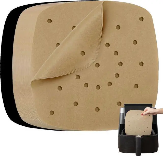Main image of Parchment Paper Sheets for Ninja Air Fryer Pro XL 6-in-1 6.5 qt, Extra Large Square Liners for Air Fryer, Natural Unbleached Pre Cut Square Paper Liners for Airfryers, Toaster Ovens, and Oven Trays