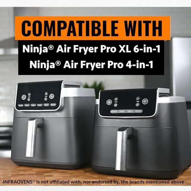 Alt view image 3 of 6 - Parchment Paper Sheets for Ninja Air Fryer Pro XL 6-in-1 6.5 qt, Extra Large Square Liners for Air Fryer, Natural Unbleached Pre Cut Square Paper Liners for Airfryers, Toaster Ovens, and Oven Trays