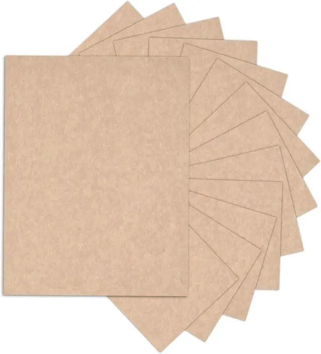 Main image of Goefun 90lb 24 Sheets Parchment Cardstock 8.5 x 11 Textured Printer Paper