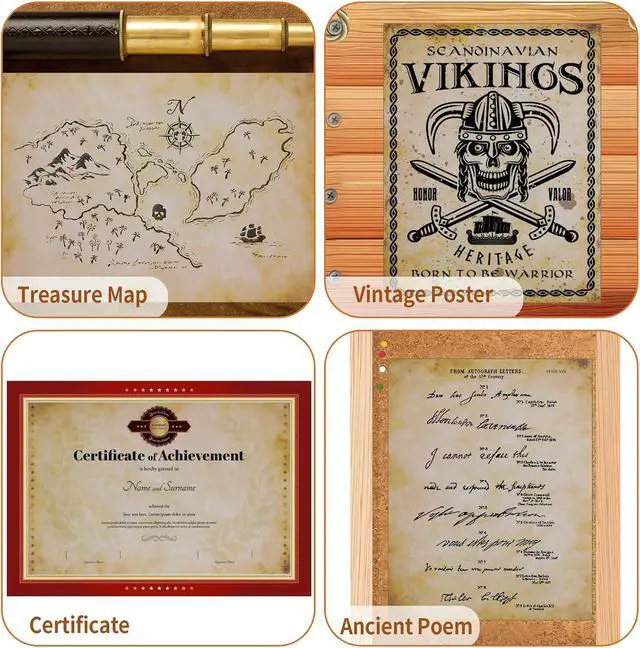 Alt view image 6 of 7 - 80 Sheets Vintage Paper, 8.5"x11" Letter Size Printer Parchment Paper