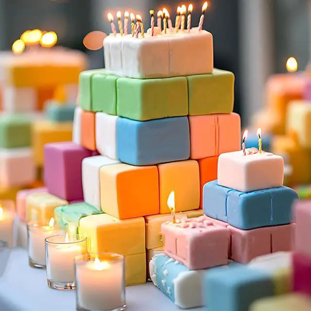 Alt view image 6 of 7 - Wax Melts Molds Silicone,Square Candle Mold Silicone Molds for Wax Melts