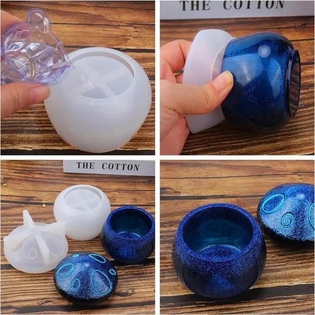 Alt view image 7 of 7 - Juome Jar Resin Molds Silicone, Mushroom Jar Silicone Molds for Epoxy Resin