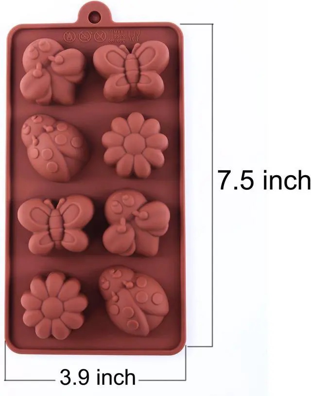Alt view image 3 of 7 - Silicone Molds Non-stick Chocolate Candy Mold,Soap Molds