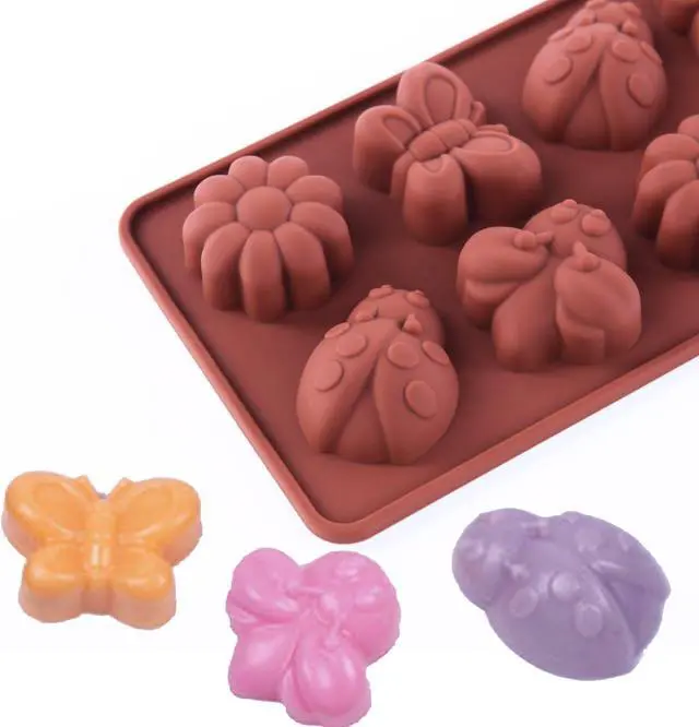 Alt view image 5 of 7 - Silicone Molds Non-stick Chocolate Candy Mold,Soap Molds