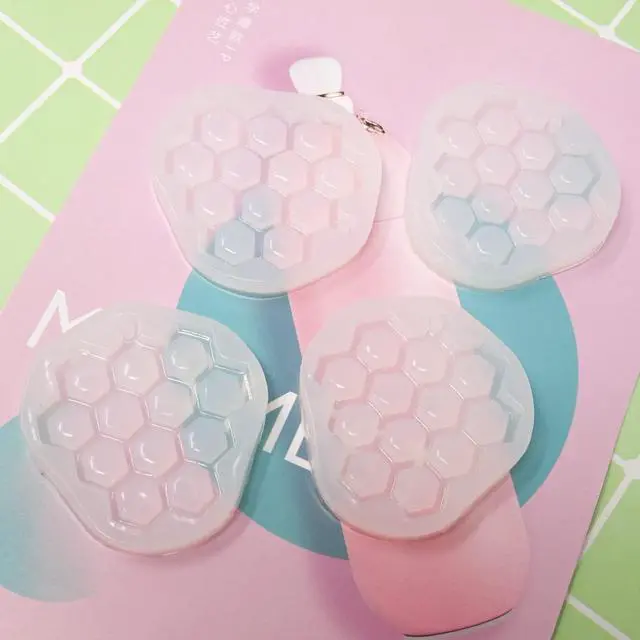 Alt view image 7 of 7 - Honbay 4PCS Cute Bee Hive Silicone Mold Honeycomb Pendant Molds Honeycomb Fondant Molds Chocolate Candy Mold Epoxy Resin Mold (Clear White)