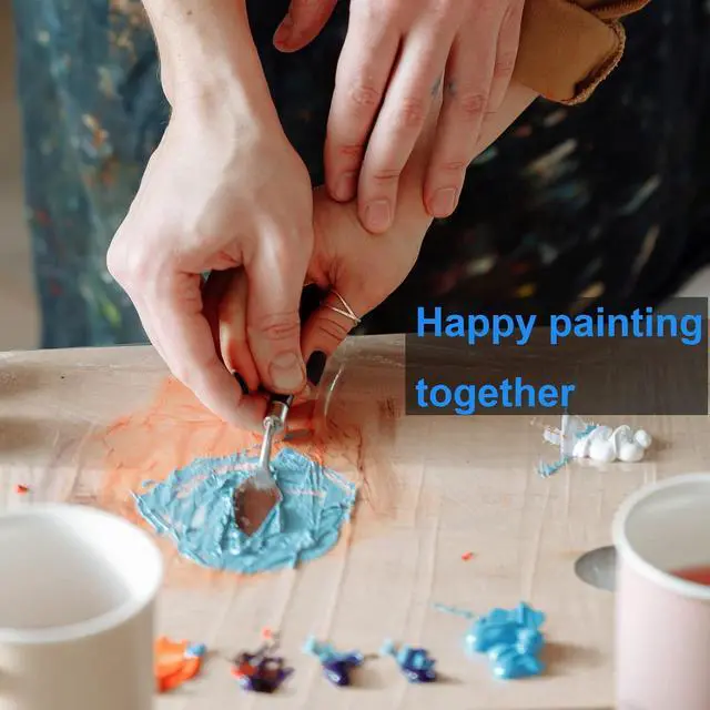 Alt view image 6 of 7 - 5 Piece Palette knifes Painting Knife Set Supplies for Oil, Acrylic Paint,Cake Decorating,Stainless Steel Pallet Knife Paint Knife Art Spatula for Various Types of Painting,ColorMixing,Smearing