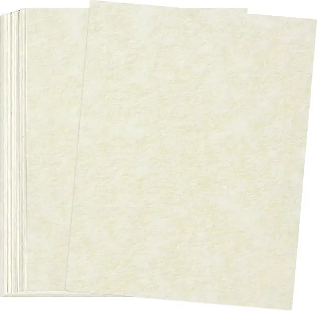 Main image of 30 Sheets Creamy White Parchment Paper 65lb Thick Vintage Paper 8.5×11in
