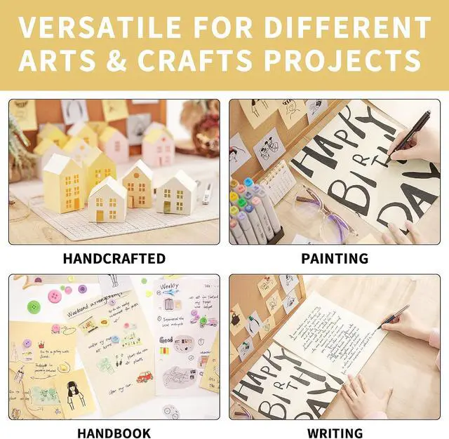 Alt view image 6 of 6 - 30 Sheets Creamy White Parchment Paper 65lb Thick Vintage Paper 8.5×11in