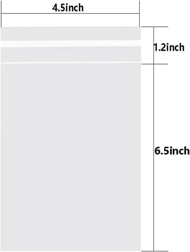 Alt view image 2 of 7 - Cellophane Bags 4½ x 6½-inch Self Sealing Cookie Cellophane Resealable Clear Treat Crystal Plastic Bags for Gift giving Candy Jewelry Crafts (100CT)