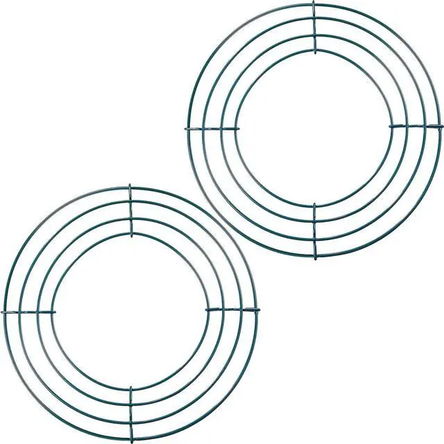 Main image of Sumind 2 Pack 8 Inch Metal Wire Wreath Frame Round Making Rings DIY Decor