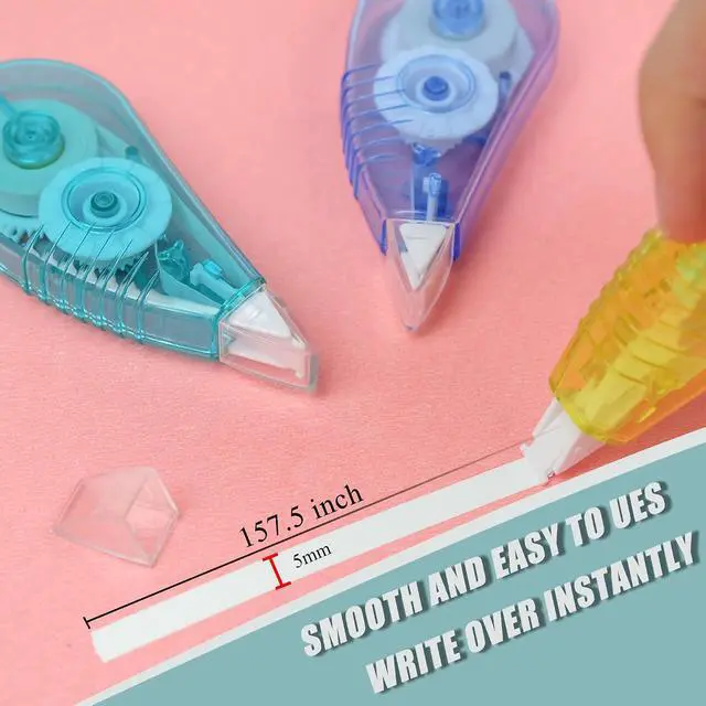 Alt view image 3 of 6 - White Correction Tape, 12Pack 13.13ft for School Office