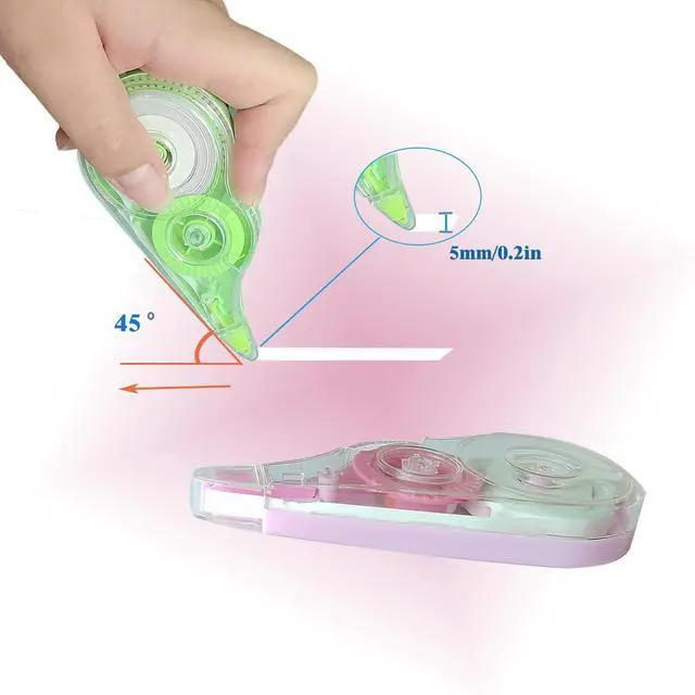Alt view image 3 of 5 - 12PCS White Correction Tape,39.4ft Each,Easy To Use Applicator for Instant Corrections Wrong Writing At Any Time, Tear-Resistant Correction Tape for Office or School Supplies