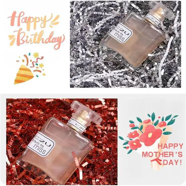 Alt view image 6 of 6 - LDKGHE 4 oz Crinkle Cut Paper Shred Filler for Gift Wrapping Baskets Filling Box Birthdays Christmas Thanksgiving Easter Weddings Valentines Mother's Day Anniversaries (Gold)