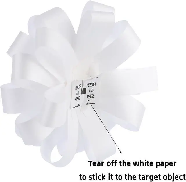 Alt view image 3 of 7 - FORBINBO 16 Pcs Gift Bows Assortment - 4 Size Gift Bowsand 2 Crimped Curling Ribbons, Perfect for Christmas, HolidayBirthdays, Weddings, Baby/Bridal Showers, Party (White)